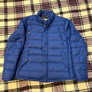 Gap Womens Warmest Jacket Puffer Coat True Royal Blue Large